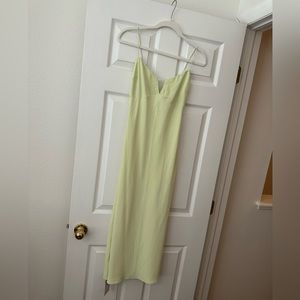 Abercrombie key hole maxi dress green size XS